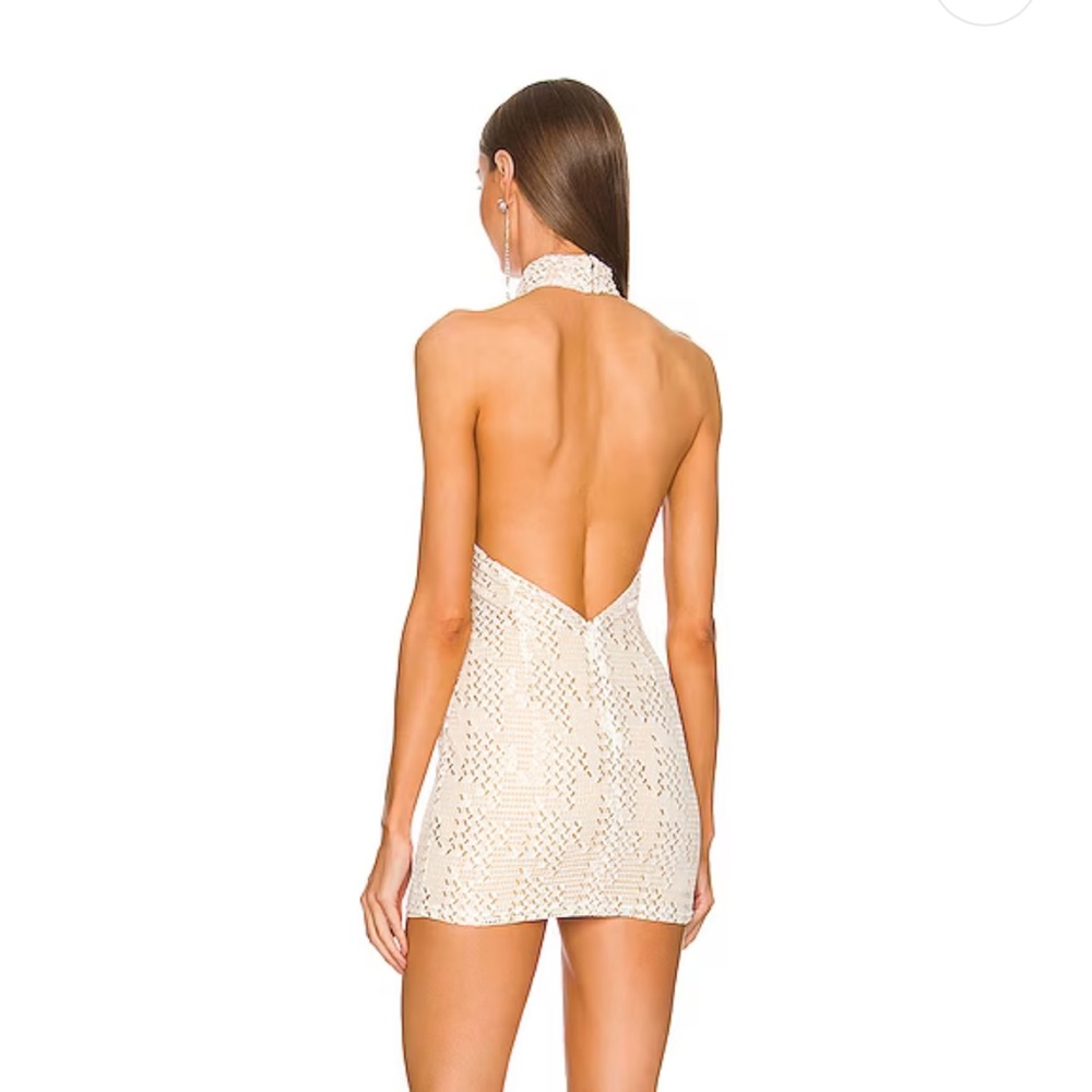 Michael Costello Cream Mini Dress - Picture 2 of 4